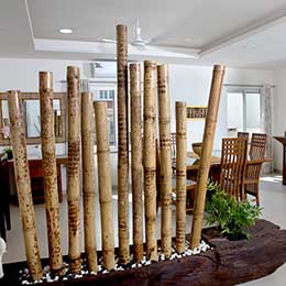 Unique Woodwork: Woodwork adorns the plush interiors at Concord Valley View Serviced Apartment